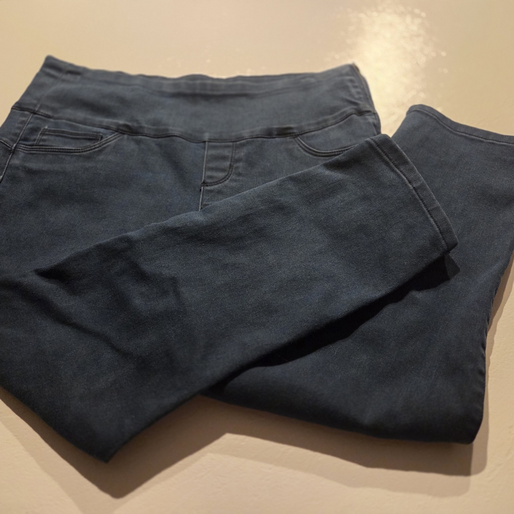 Katies Stretch Calf/Ankle Length Dark Blue Jeggings